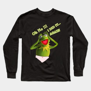 Funny Muppet, Kermit The Frog Long Sleeve T-Shirt